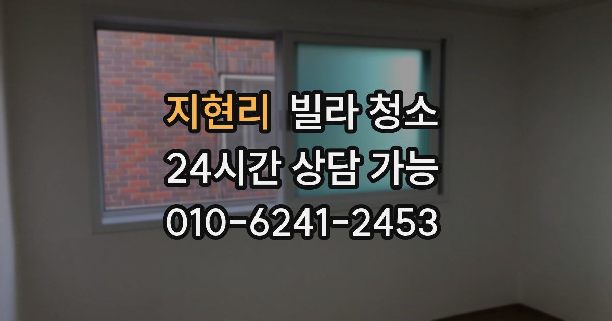 지현리 빌라 청소