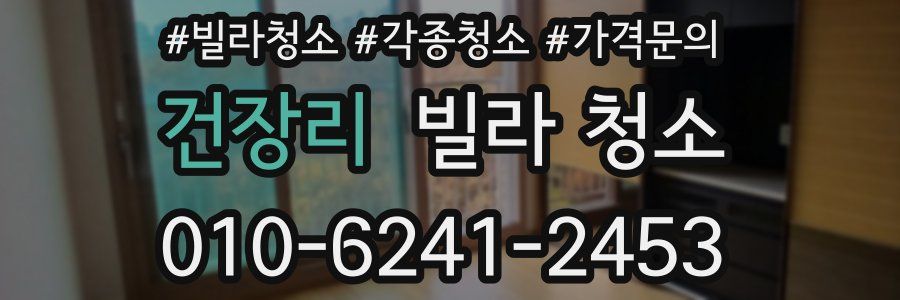 건장리 빌라 청소