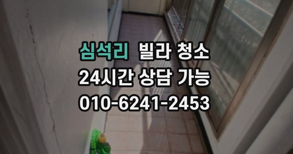 심석리 빌라 청소