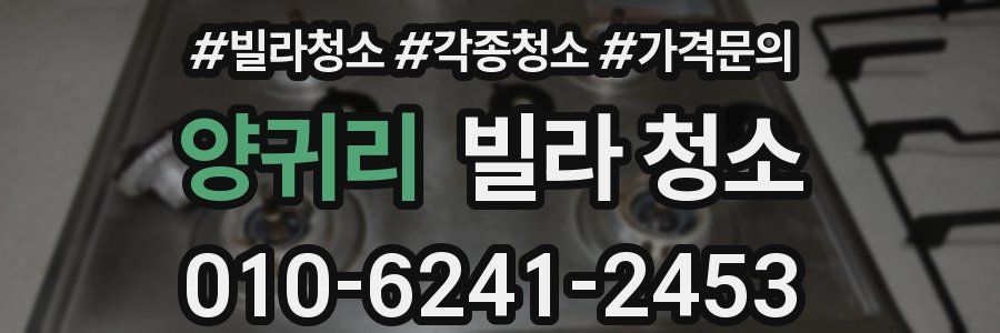 양귀리 빌라 청소