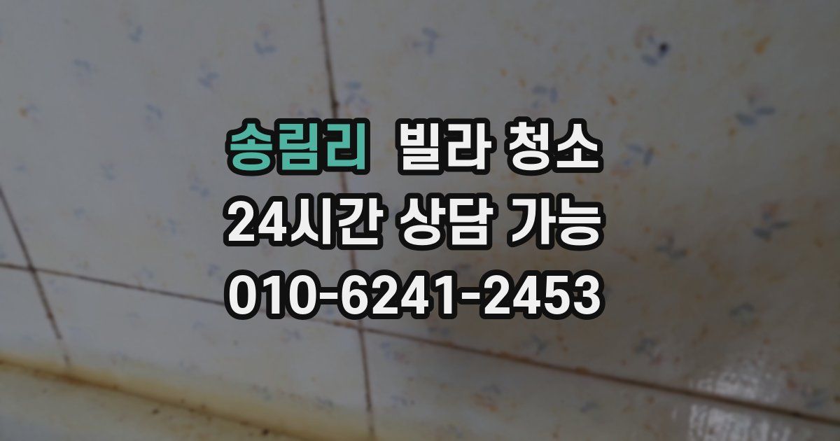 송림리 빌라 청소