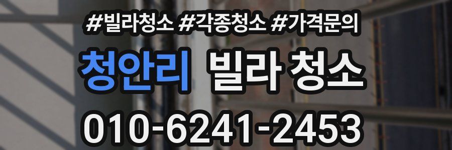 청안리 빌라 청소