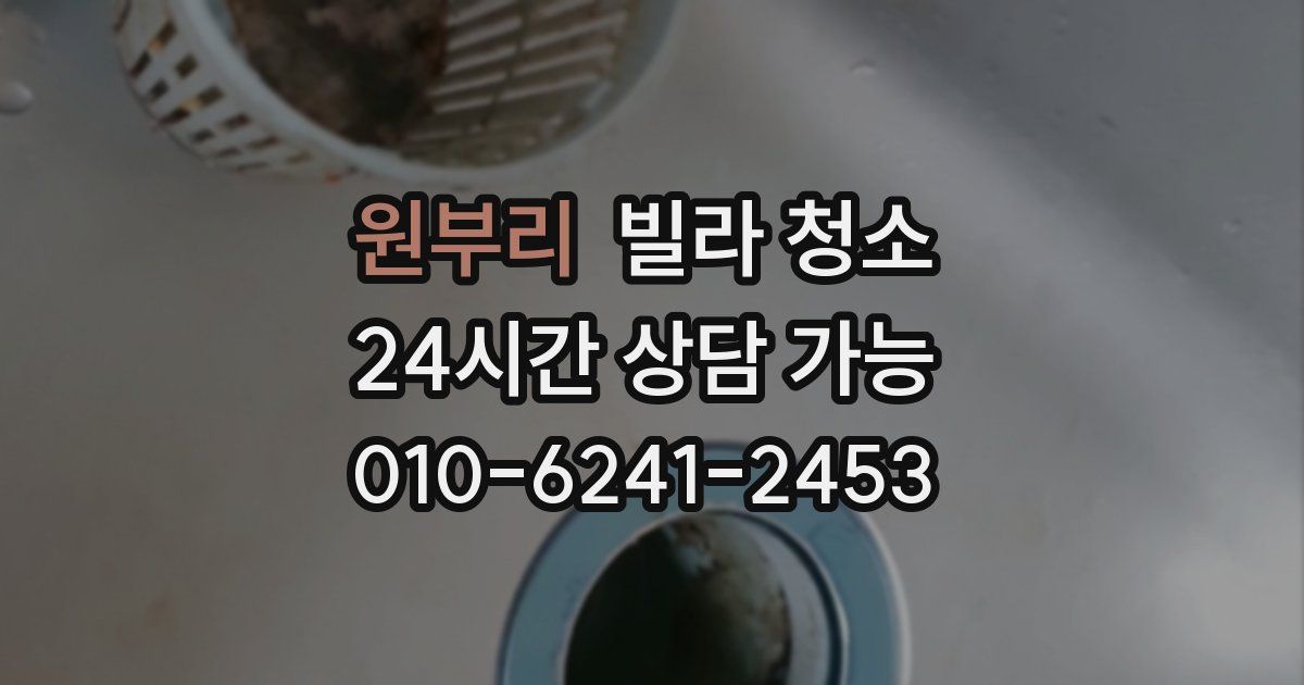 원부리 빌라 청소