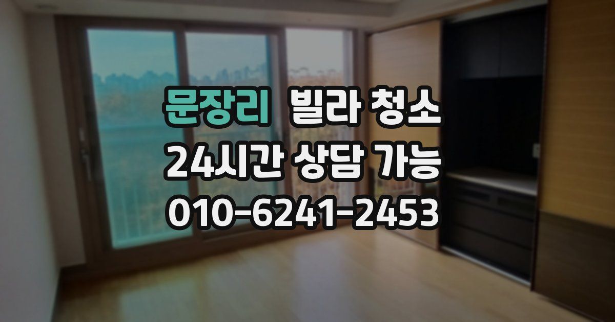 문장리 빌라 청소