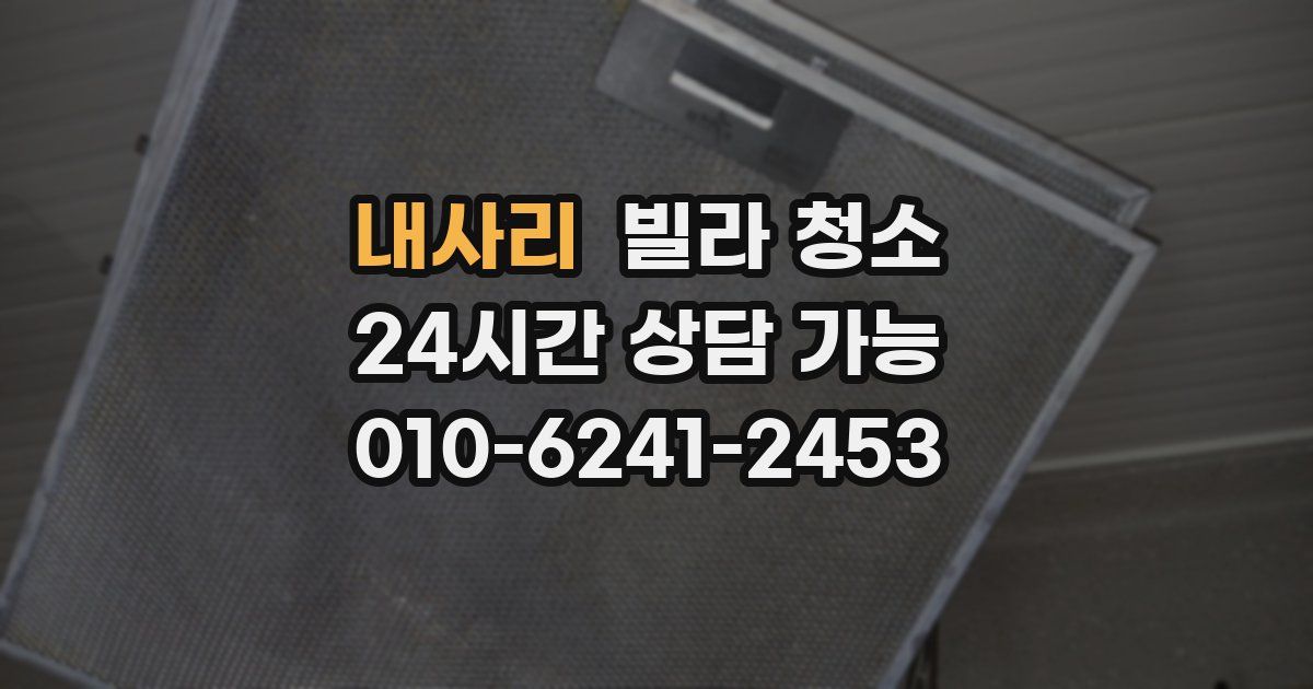 내사리 빌라 청소