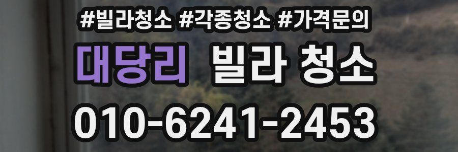 대당리 빌라 청소