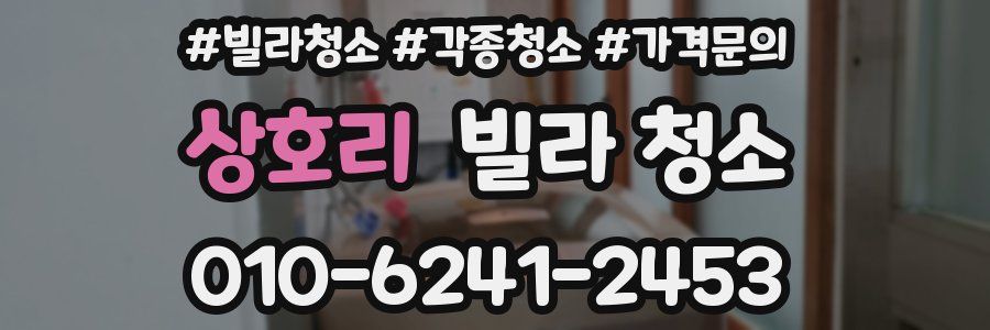 상호리 빌라 청소