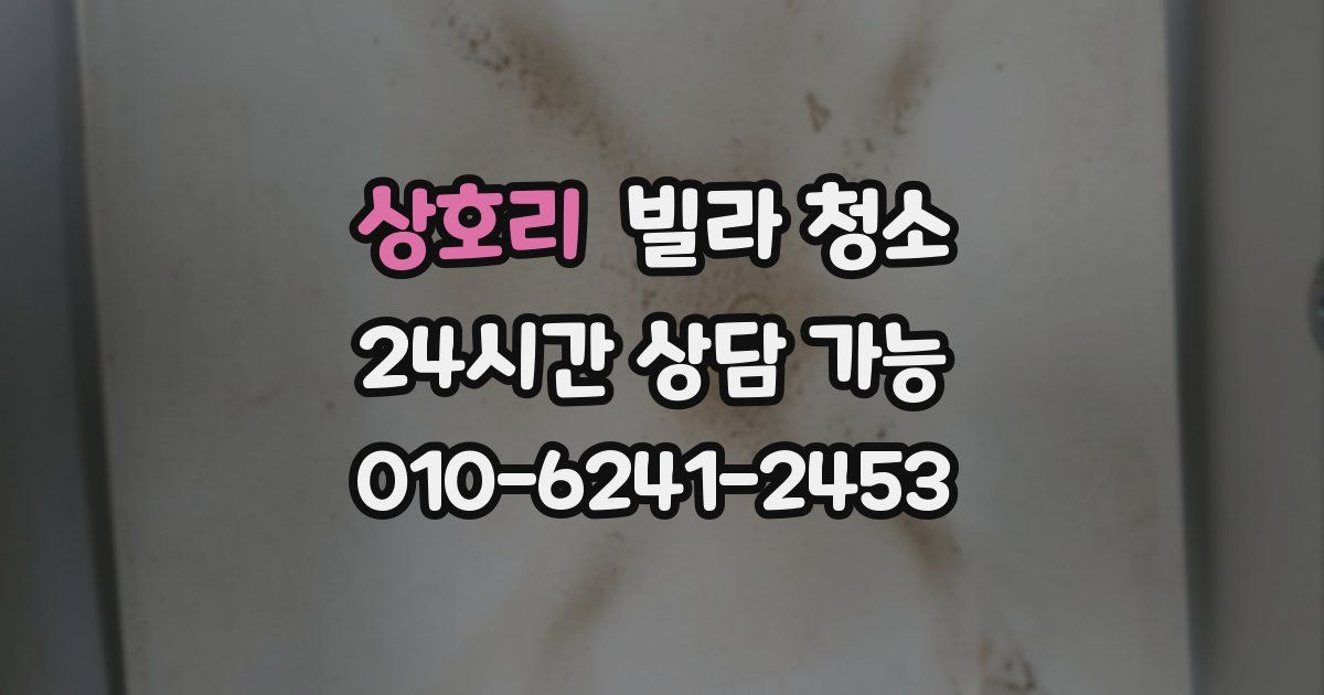 상호리 빌라 청소