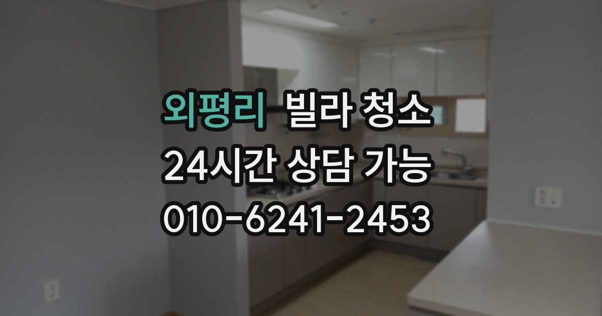 외평리 빌라 청소