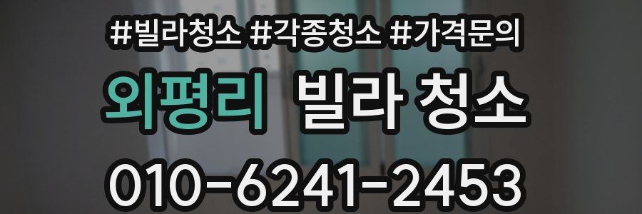 외평리 빌라 청소