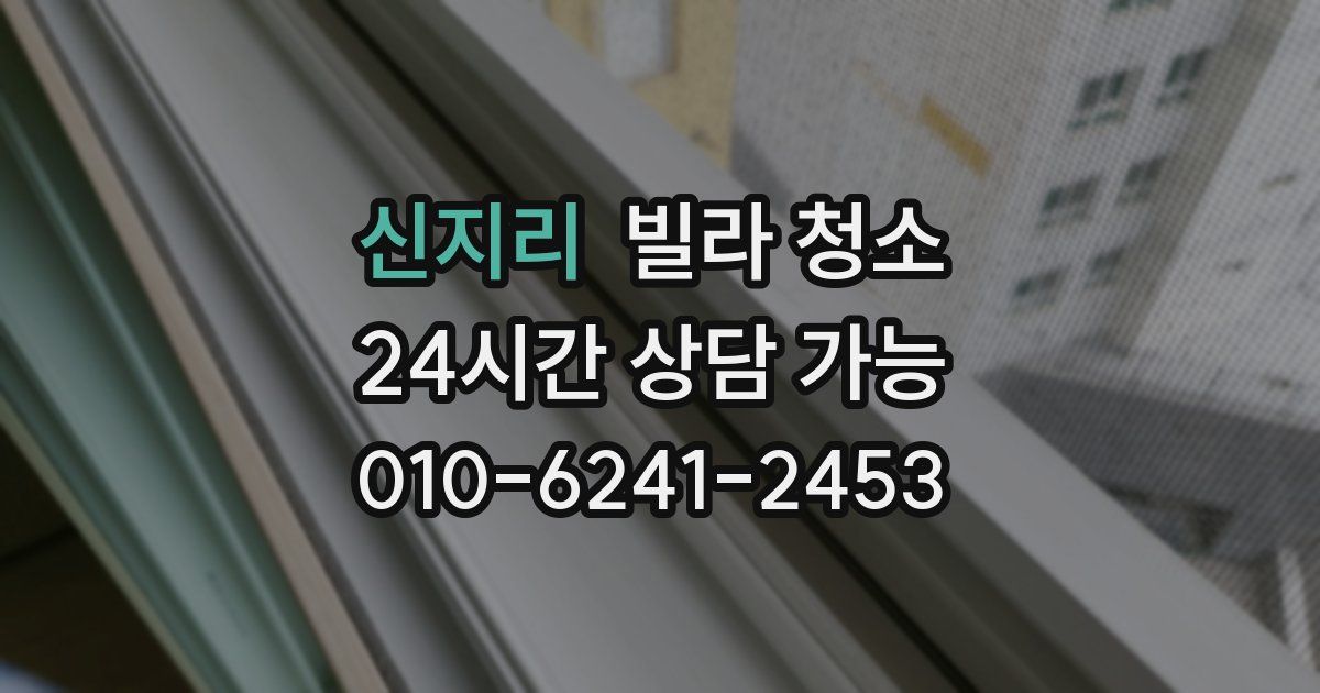 신지리 빌라 청소