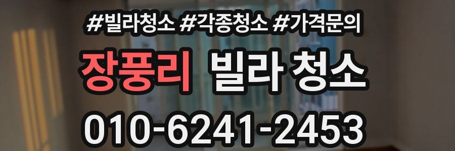 장풍리 빌라 청소