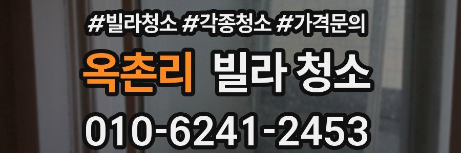 옥촌리 빌라 청소
