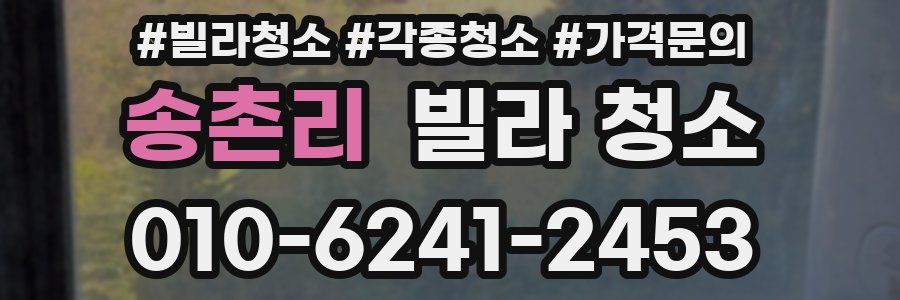 송촌리 빌라 청소