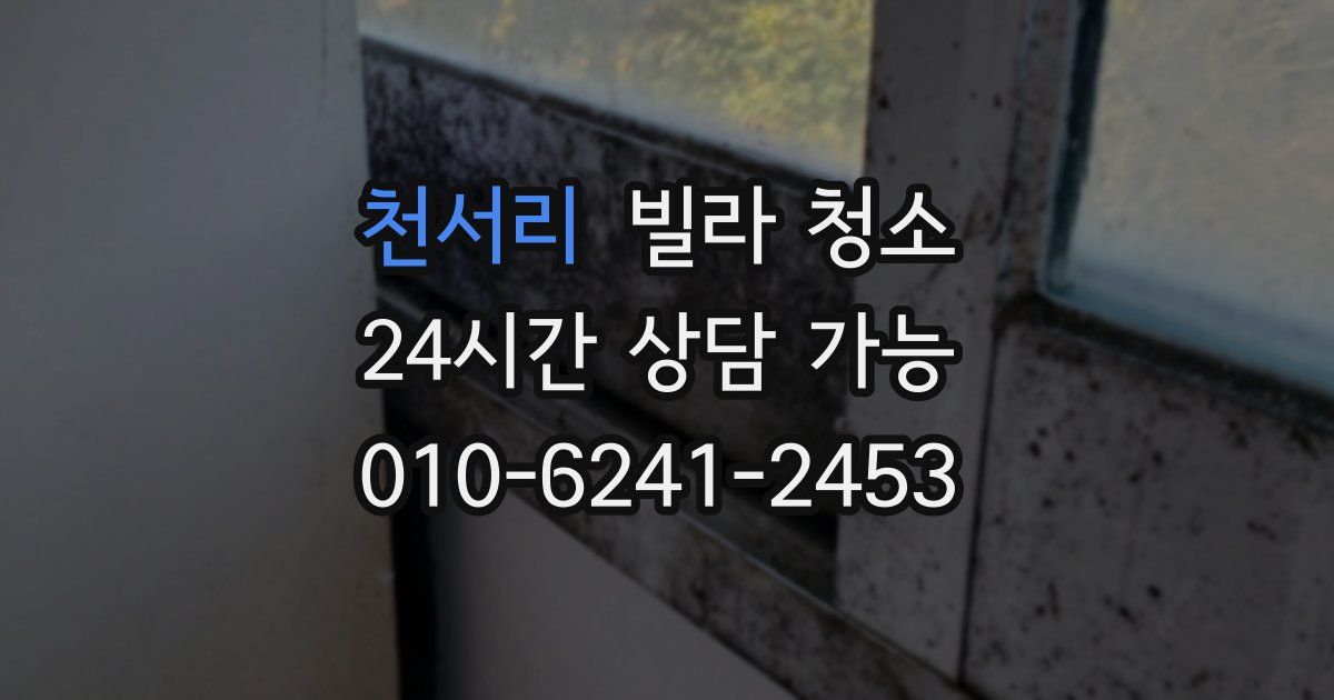 천서리 빌라 청소