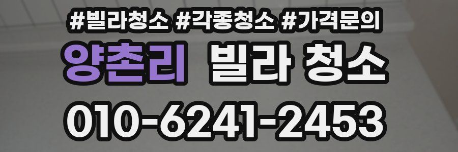 양촌리 빌라 청소