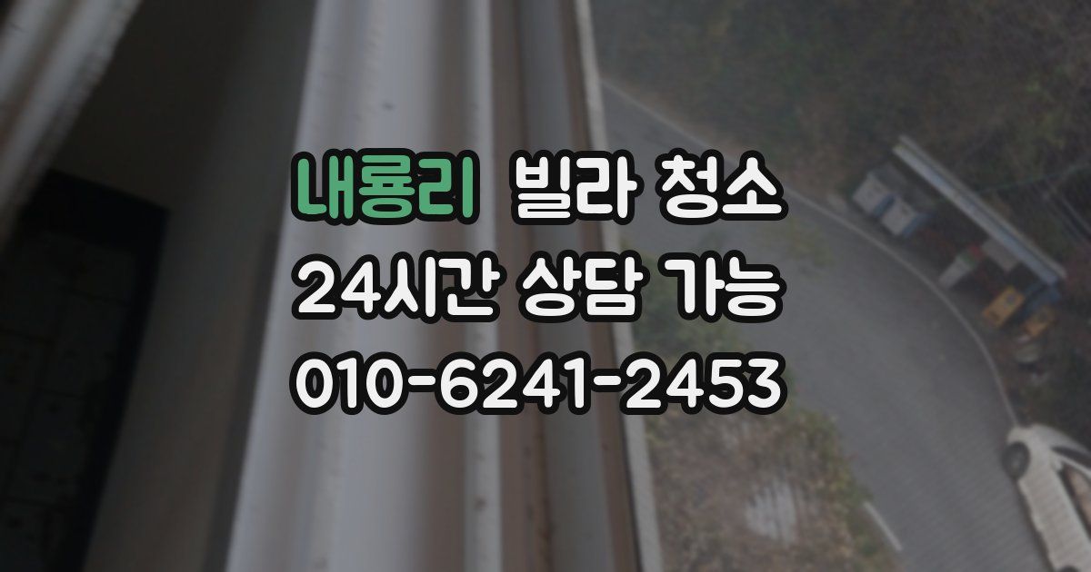 내룡리 빌라 청소