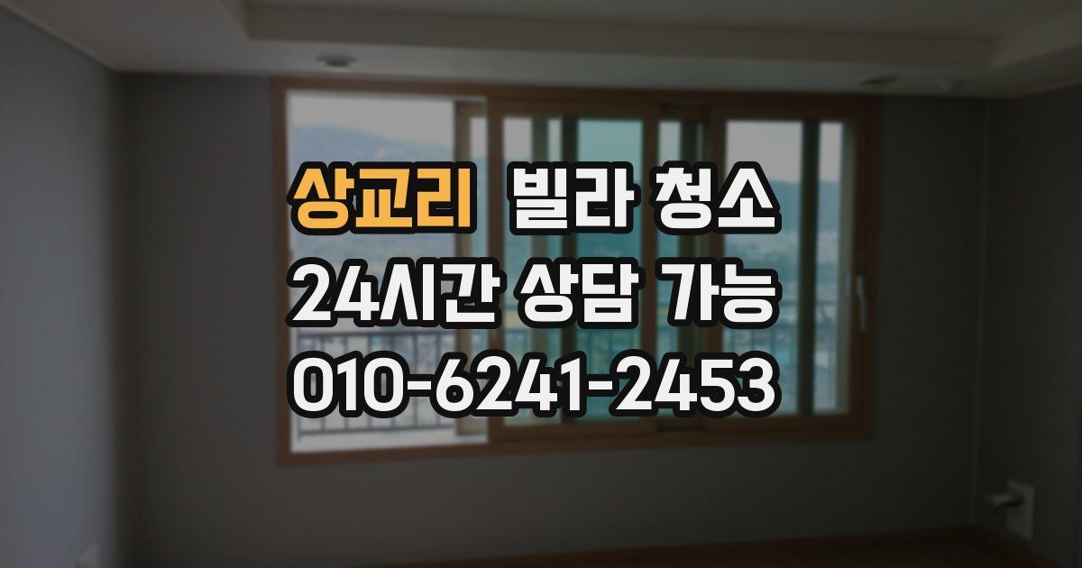 상교리 빌라 청소