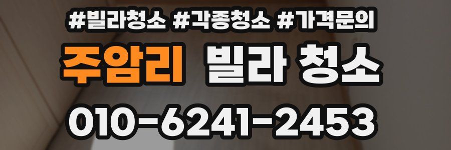 주암리 빌라 청소