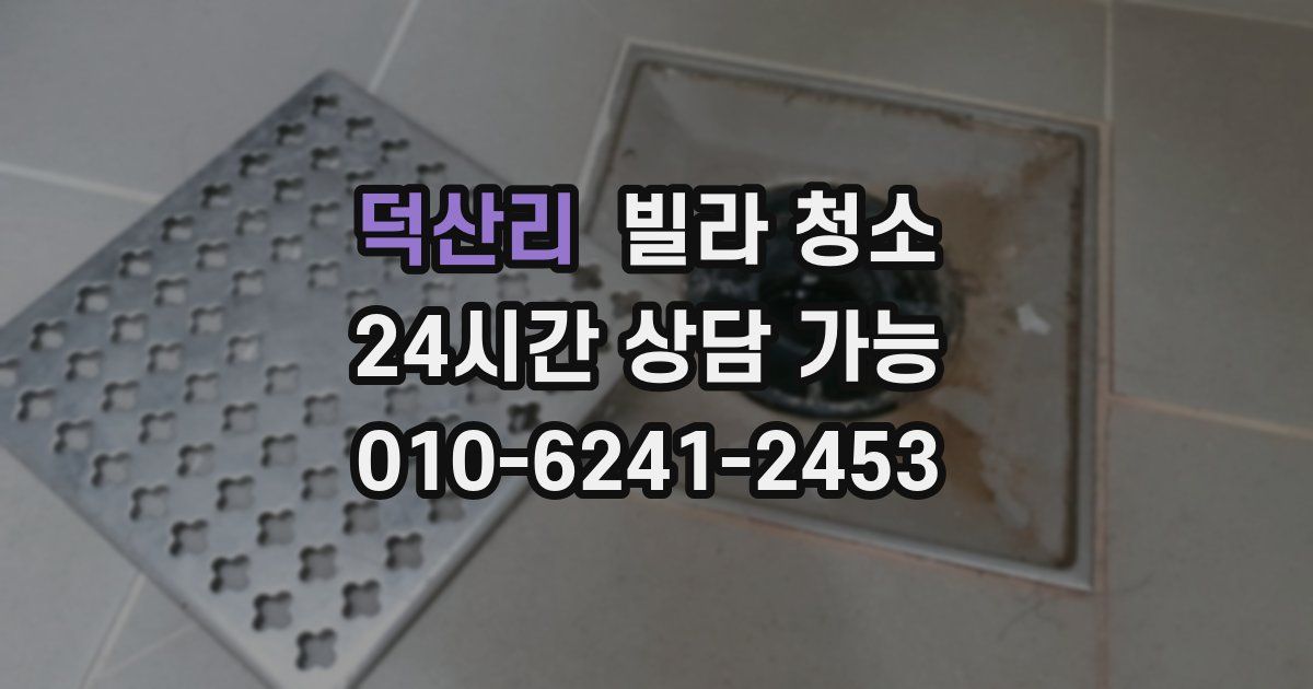 덕산리 빌라 청소