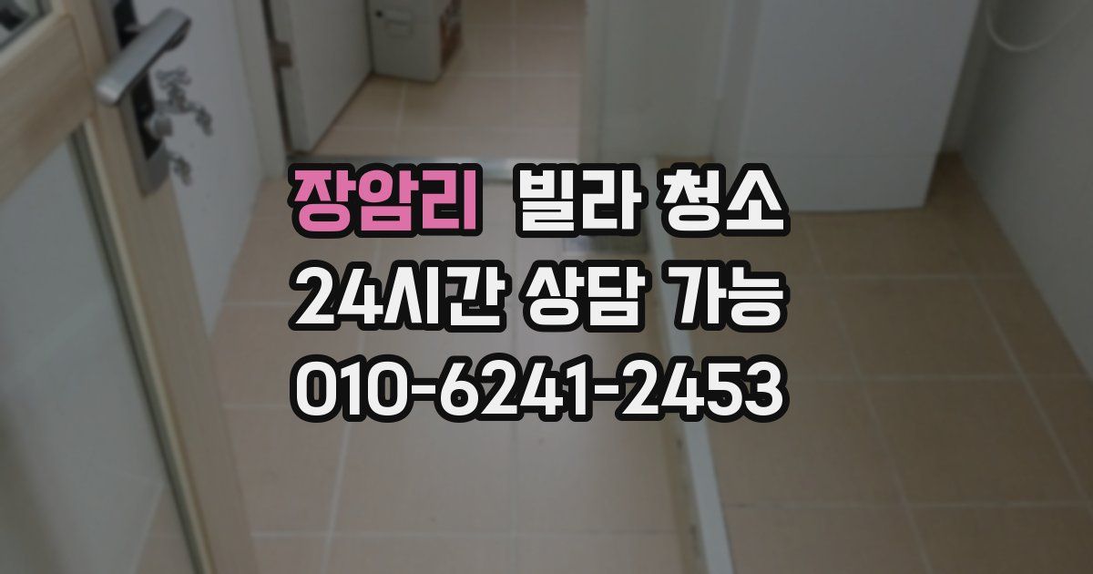 장암리 빌라 청소