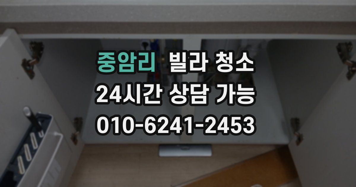 중암리 빌라 청소