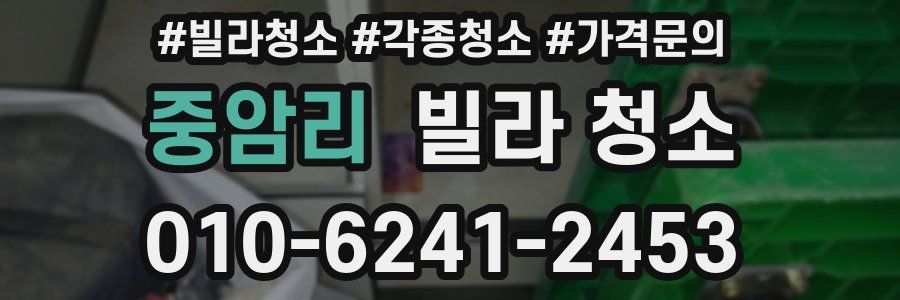 중암리 빌라 청소