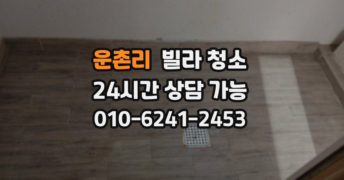 운촌리 빌라 청소