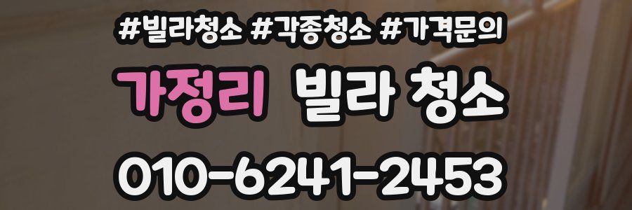 가정리 빌라 청소