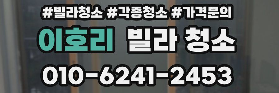 이호리 빌라 청소