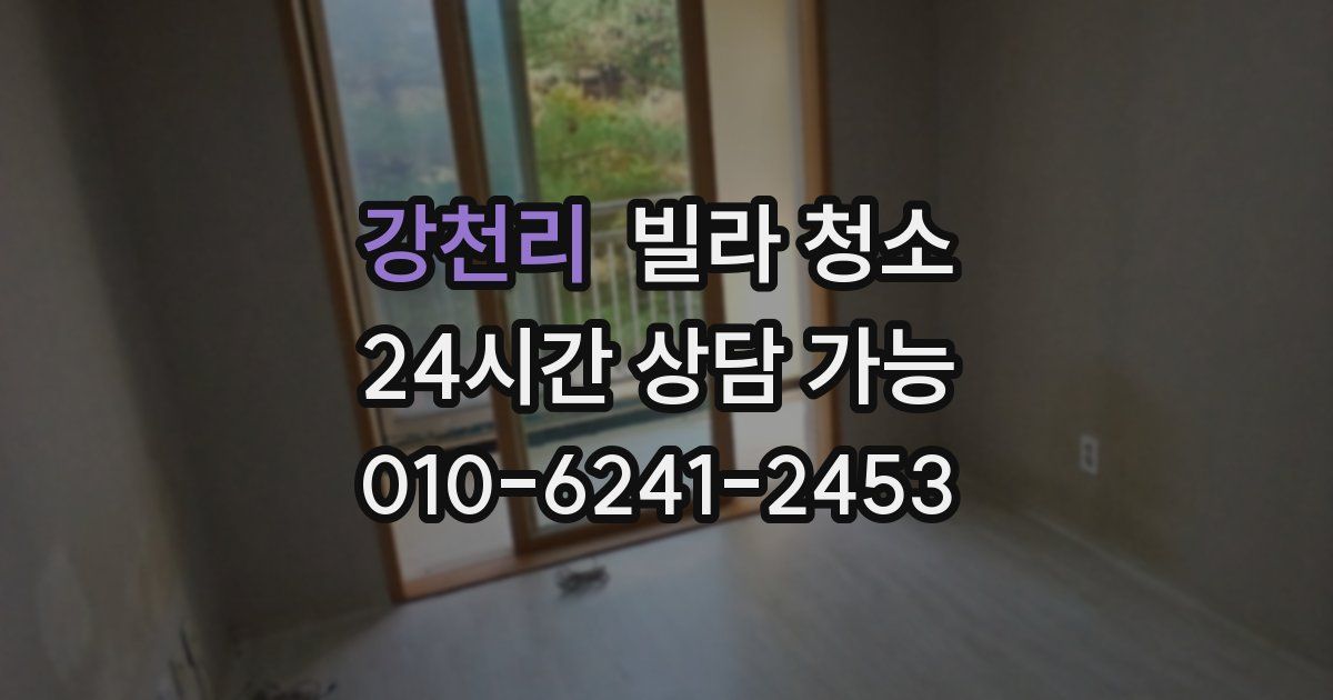 강천리 빌라 청소