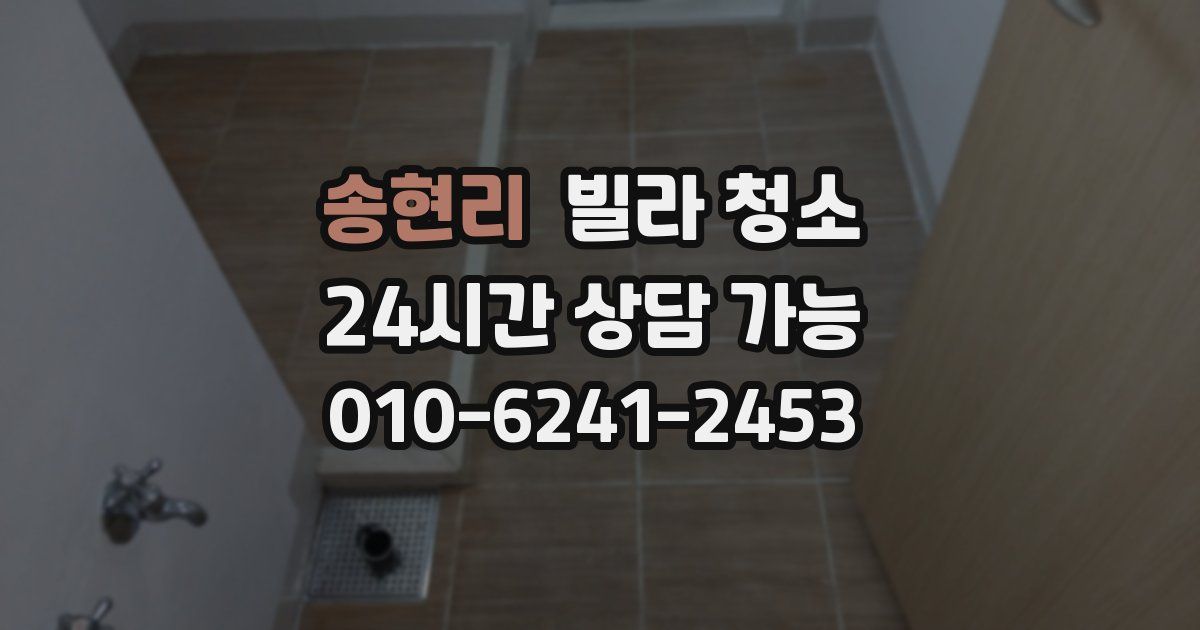 송현리 빌라 청소