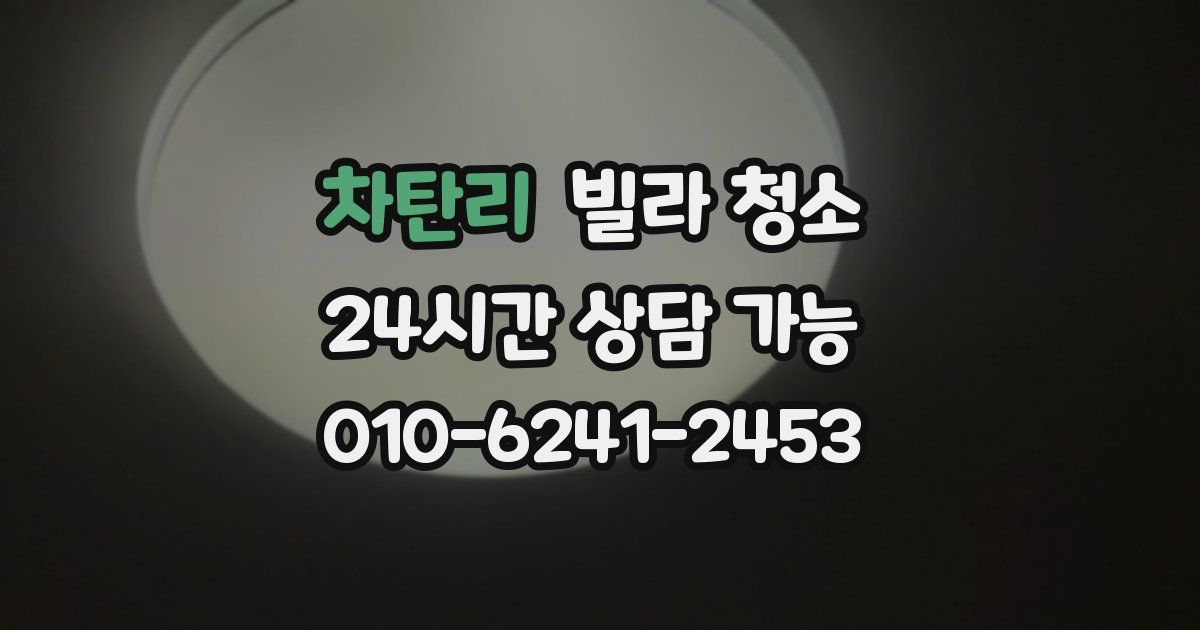 차탄리 빌라 청소