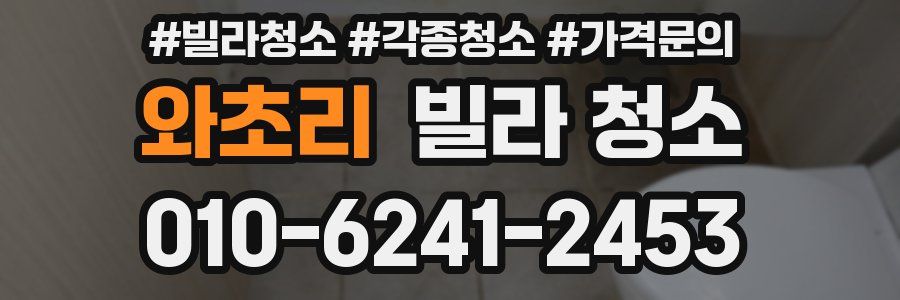 와초리 빌라 청소