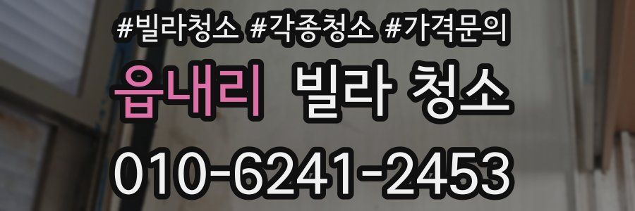 읍내리 빌라 청소