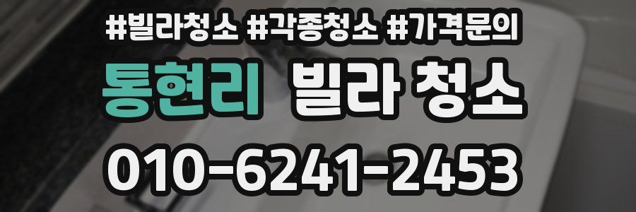 통현리 빌라 청소