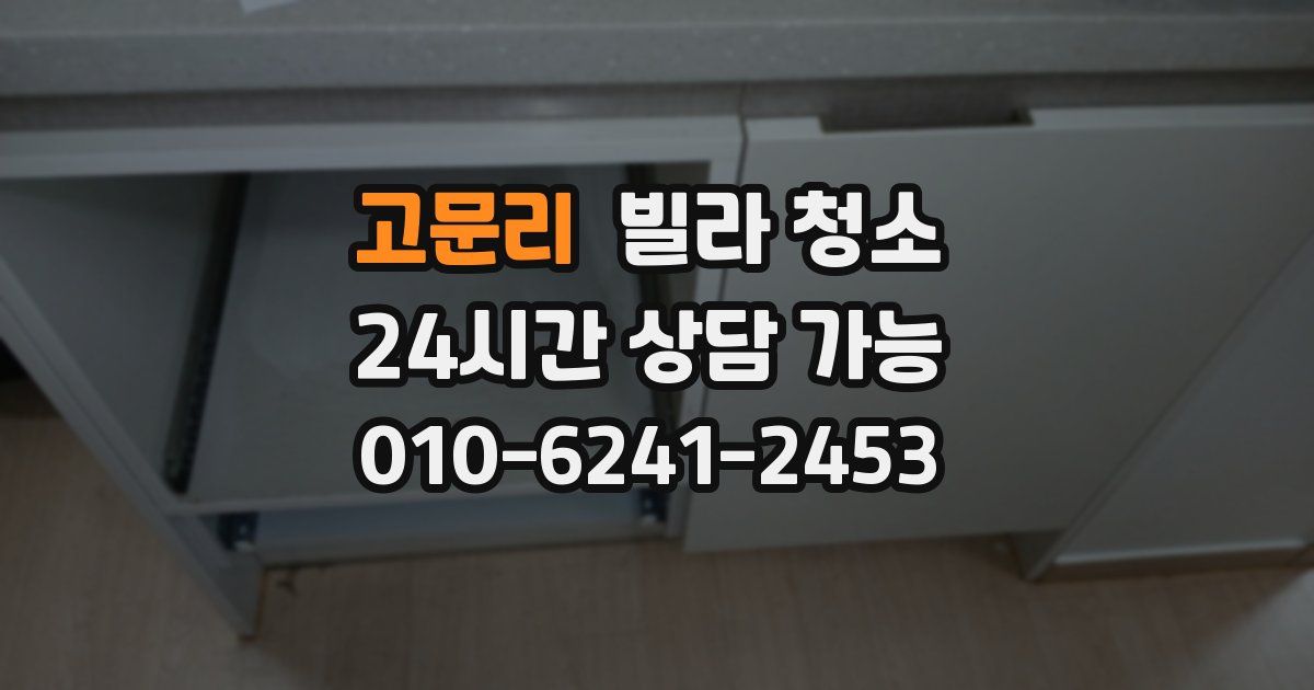 고문리 빌라 청소