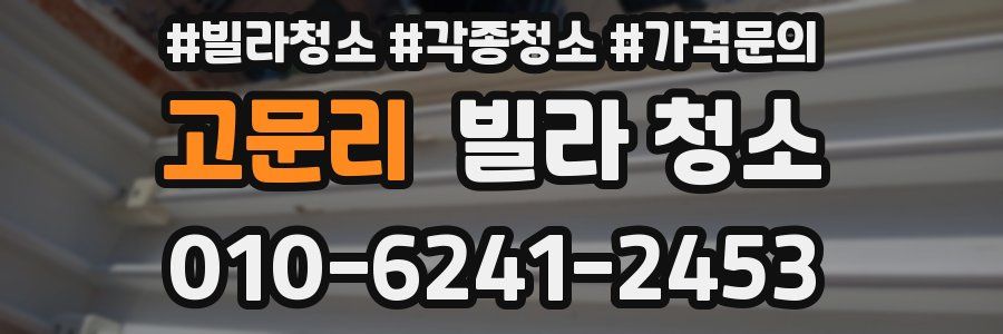 고문리 빌라 청소
