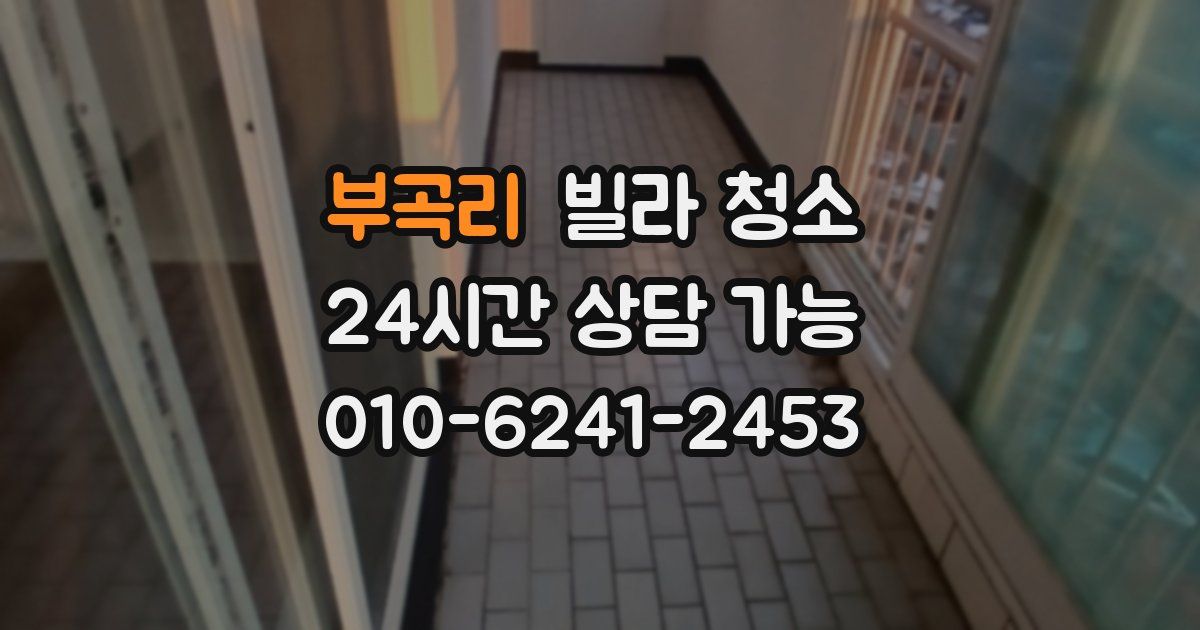 부곡리 빌라 청소