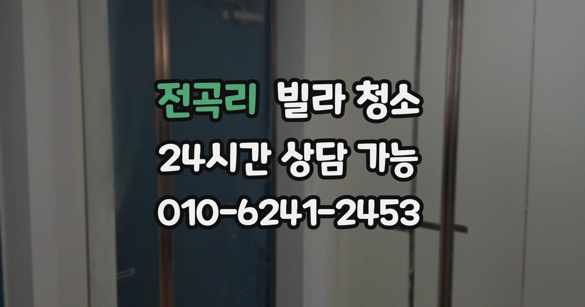 전곡리 빌라 청소