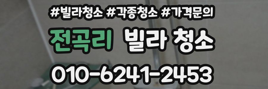 전곡리 빌라 청소