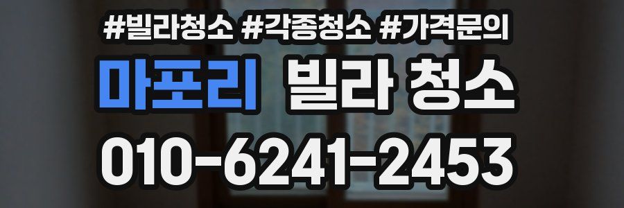 마포리 빌라 청소