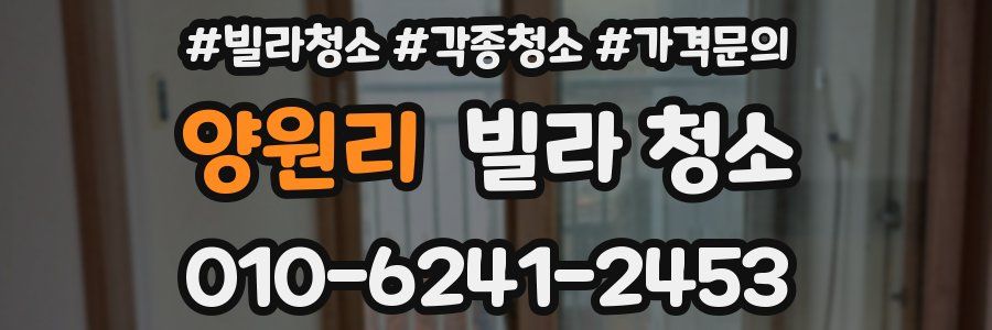 양원리 빌라 청소