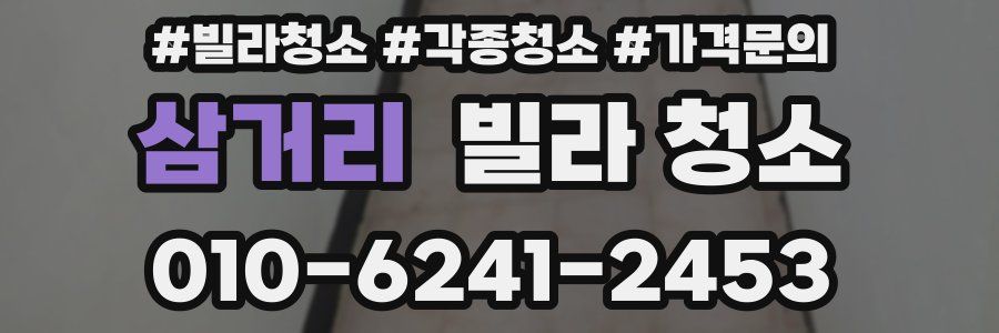 삼거리 빌라 청소