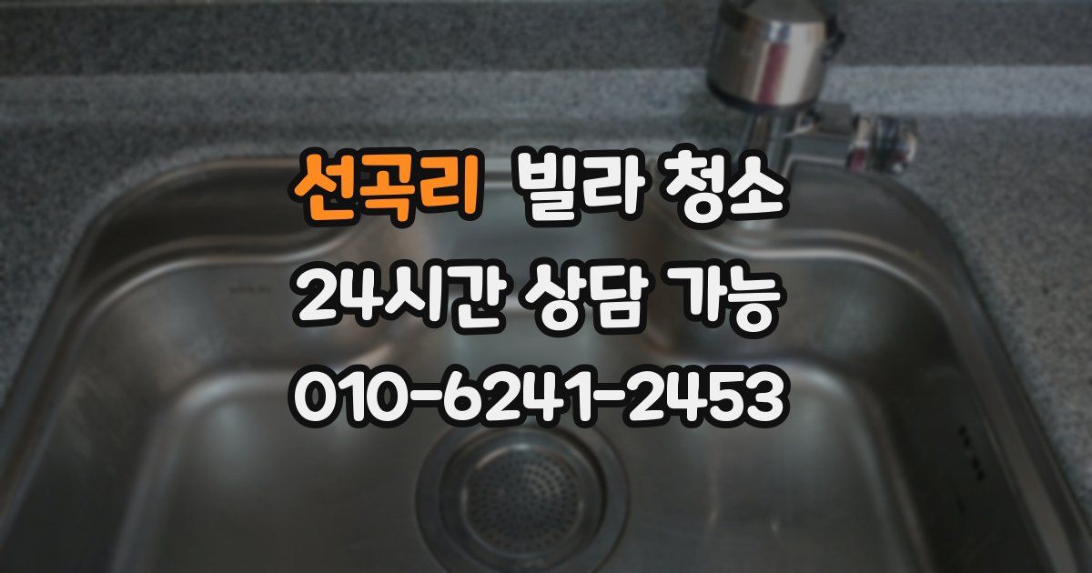 선곡리 빌라 청소