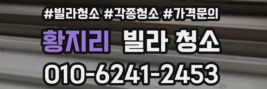 황지리 빌라 청소