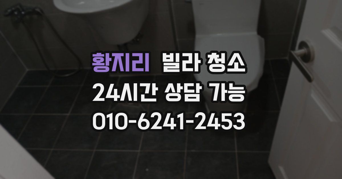 황지리 빌라 청소