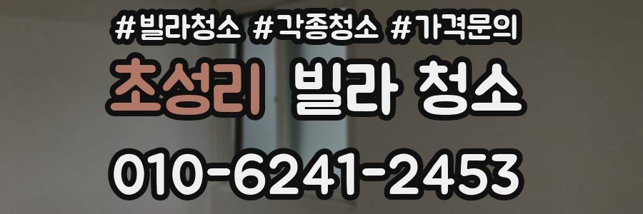 초성리 빌라 청소