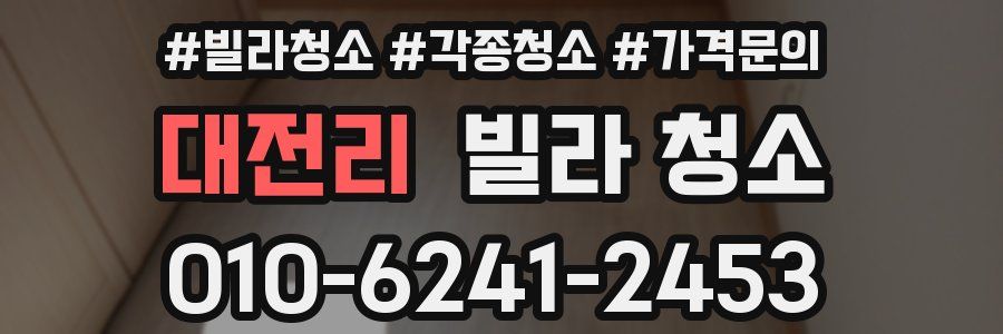 대전리 빌라 청소