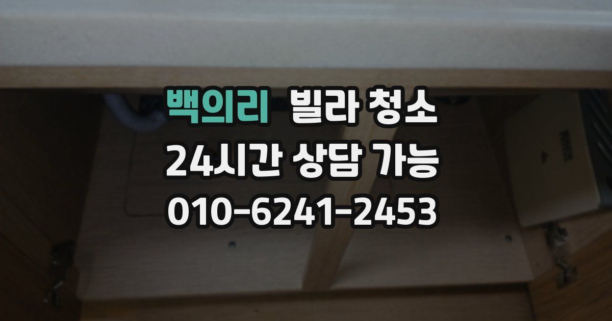 백의리 빌라 청소